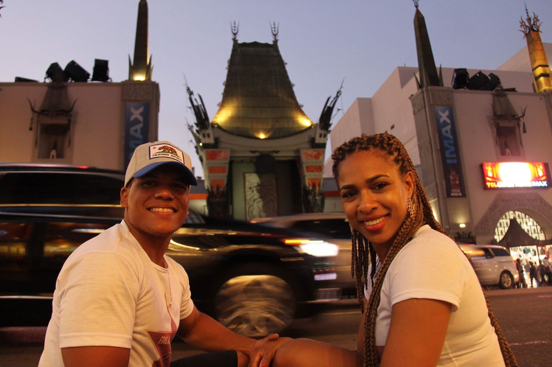 Nós em frente ao TCL Chinese Theatre
