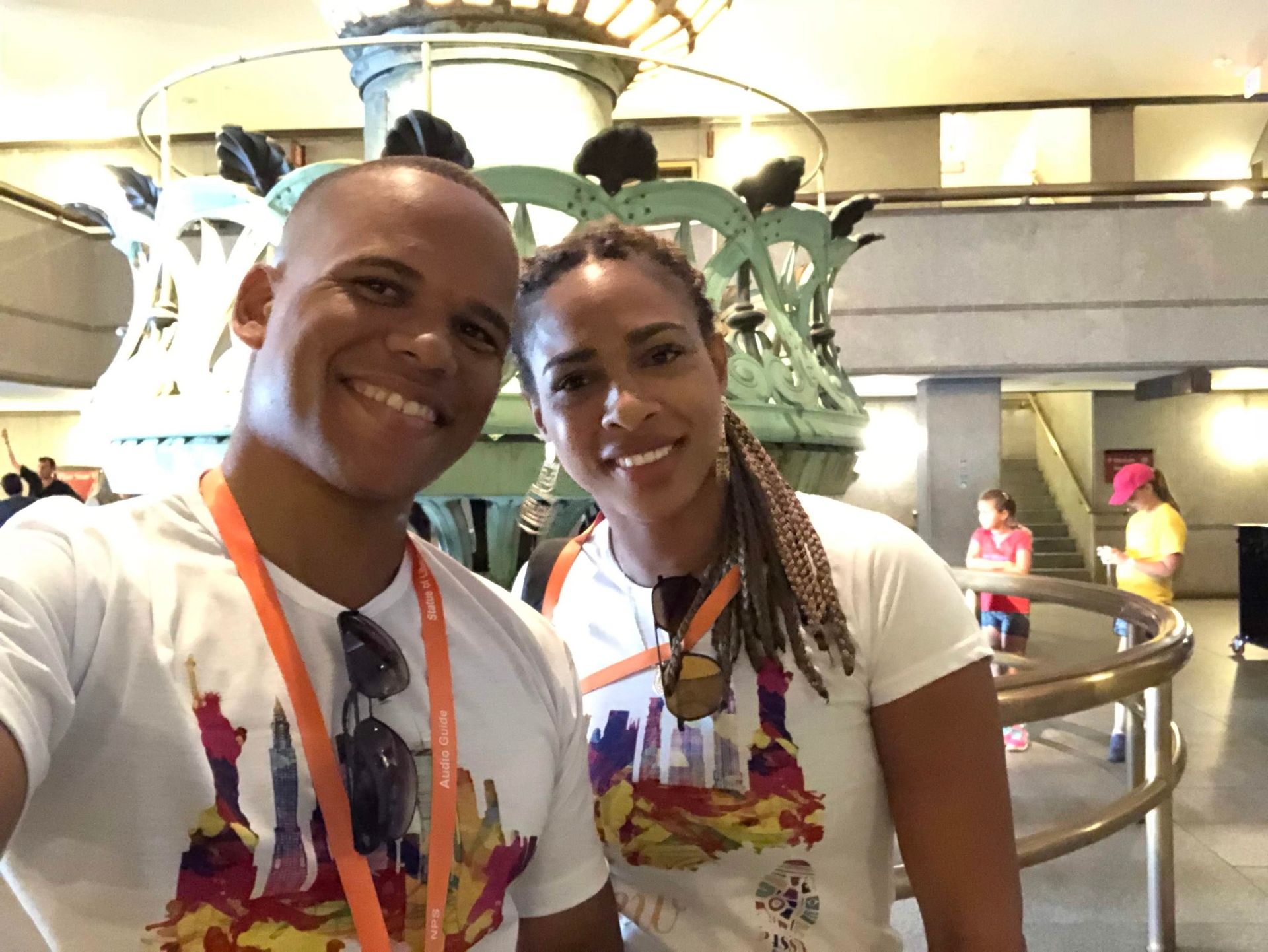 No museu da Estátua da Liberdade