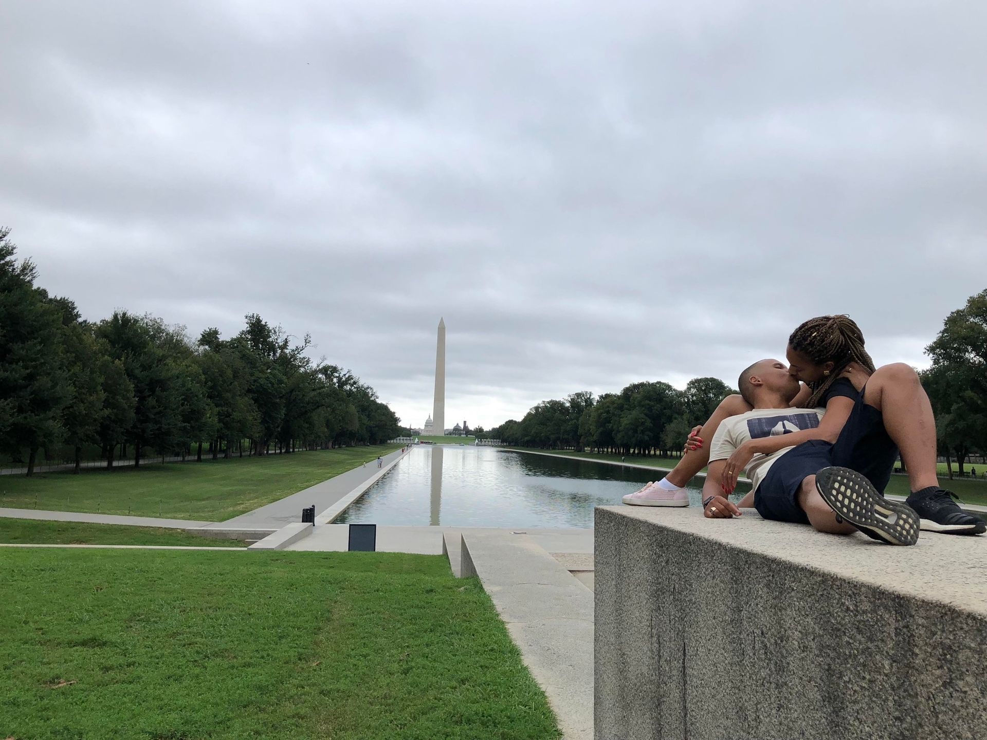 Nós no Monumento a Washington
