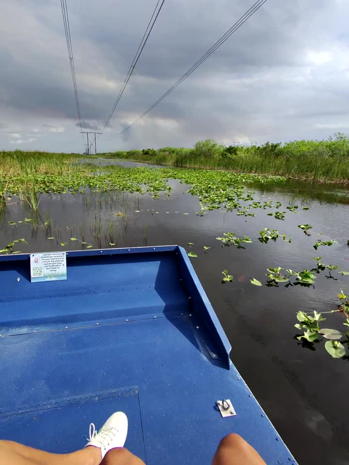 Passeio de airboat