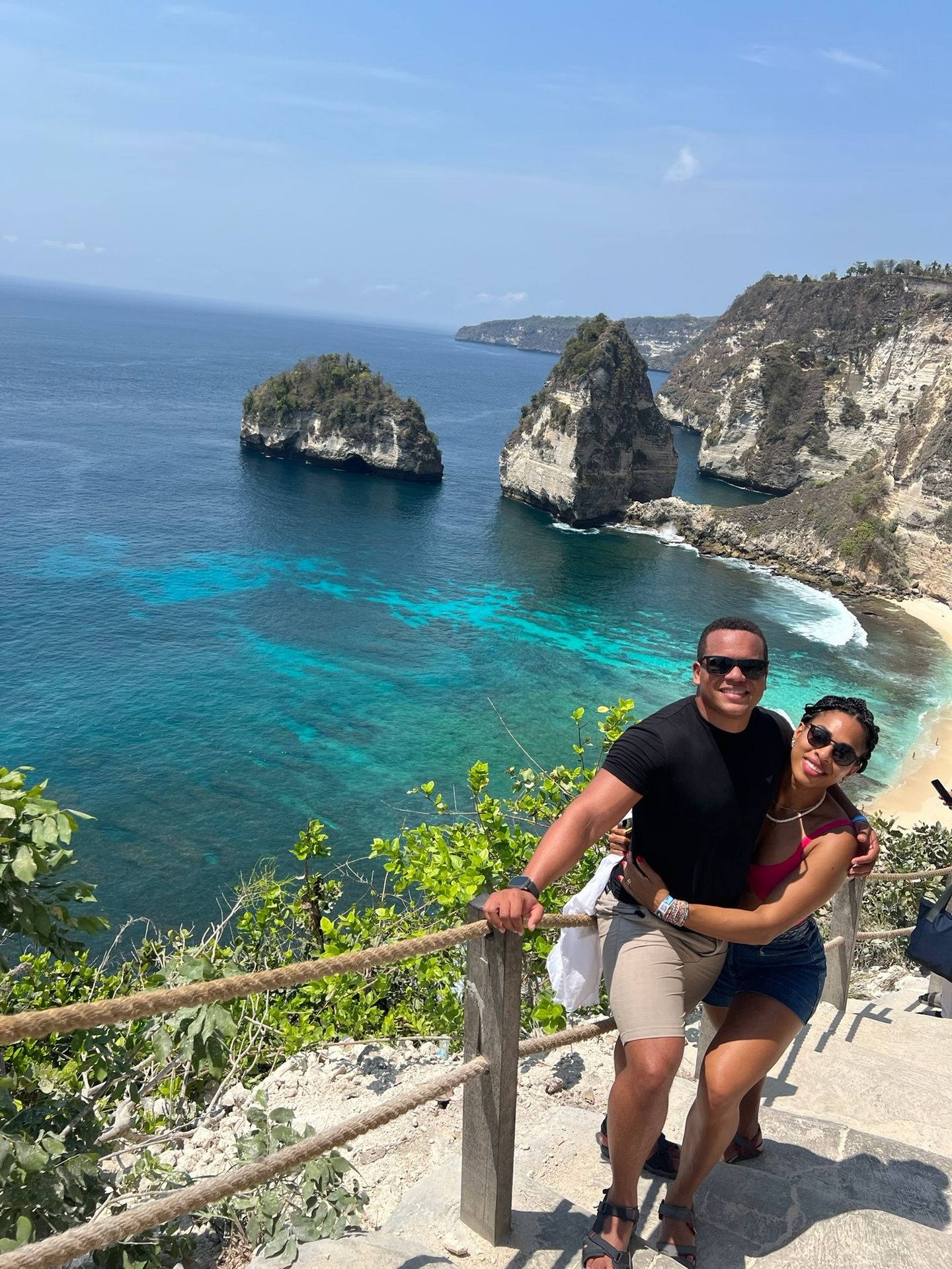 Vista das ilhas no Thousand Island Viewpoint, em Nusa Penida
