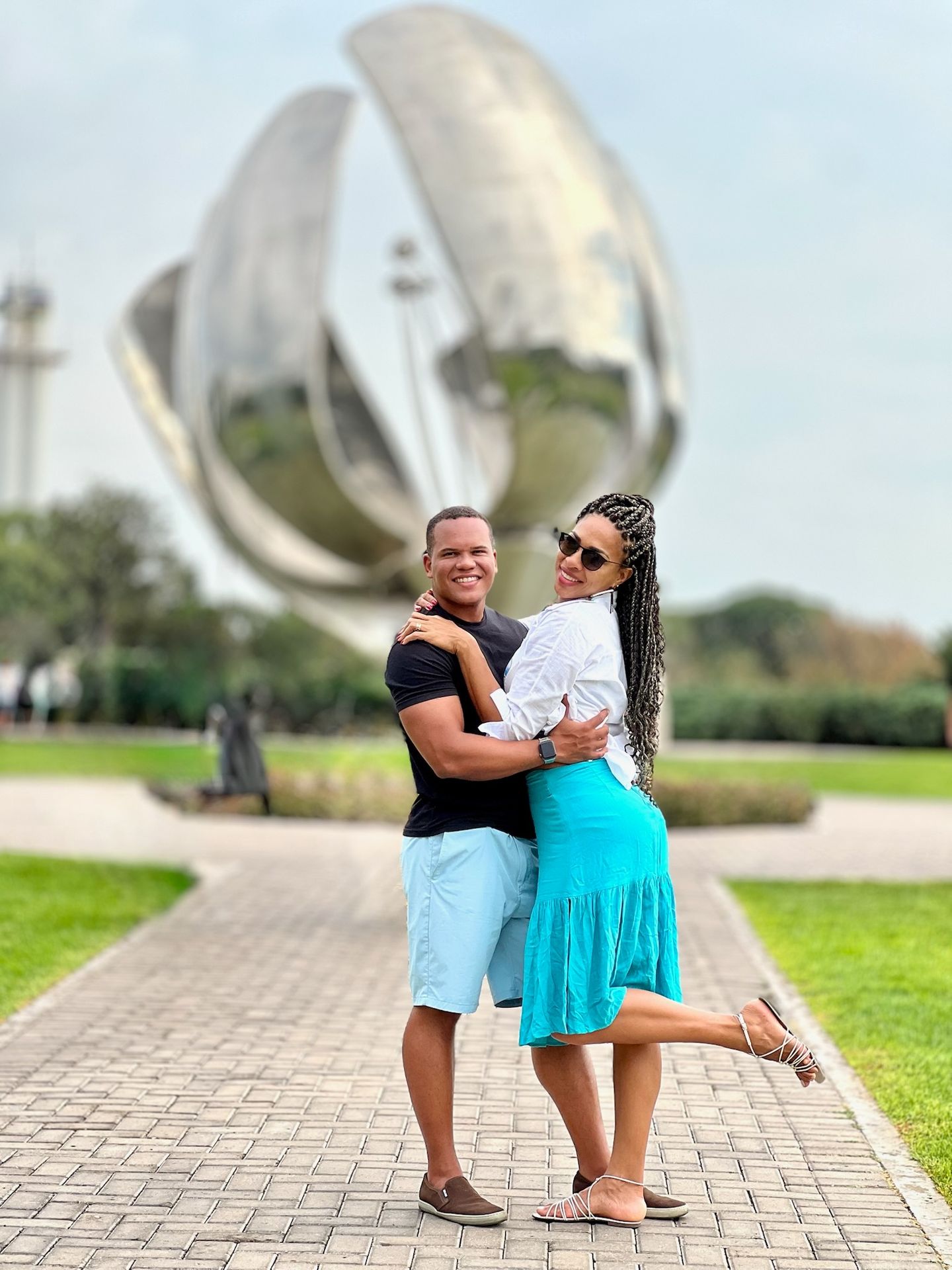 Floralis Genérica, no bairro da Recoleta