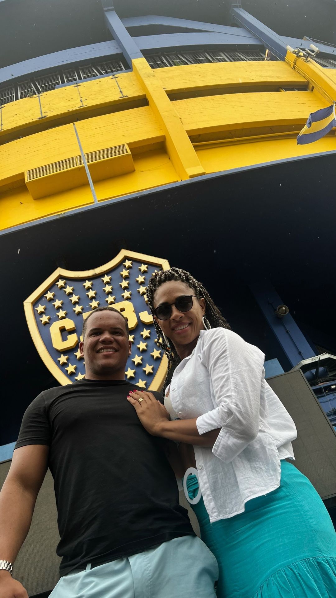 Escudo do Boca Juniors no estádio La Bombonera
